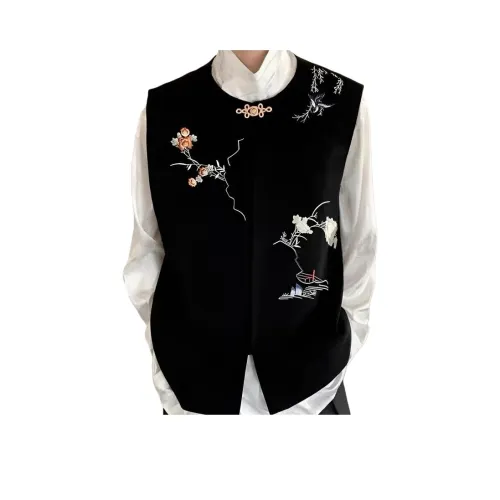 JIARONG Черные Унисекс Жилеты