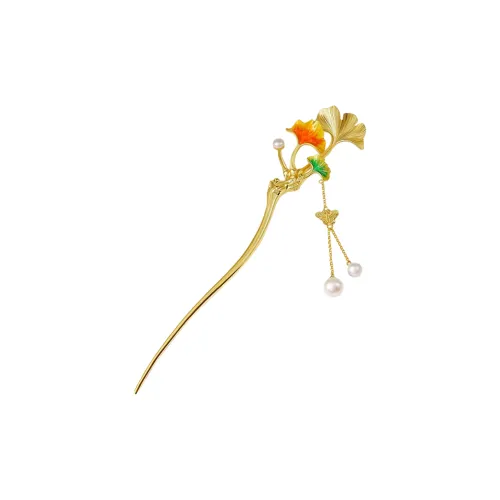 NUANTONG Традиционный стиль Позолоченные шпильки для волос Женские