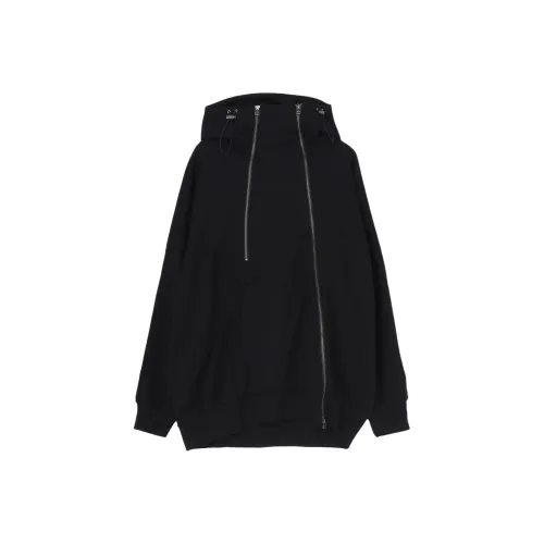 Yohji Yamamoto Ground Y FW25 ULTIMA HEAVY FLEECE INVERTED V Толстовка Тонкий Свитшот Унисекс