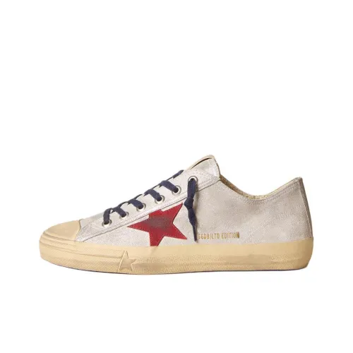 Golden Goose V Star Low Top Скейтборд Кроссовки Мужские Серебряные