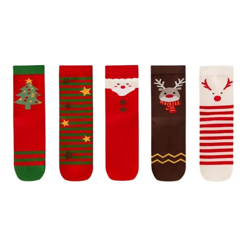 MADALLO [5 пар] Смешанные цвета Женские носки MID до икры