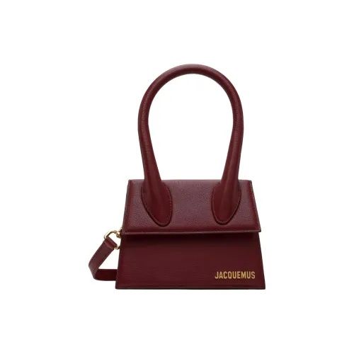 Jacquemus GRAIN LEATHER Сумка через плечо Сумка Женская Бордовый