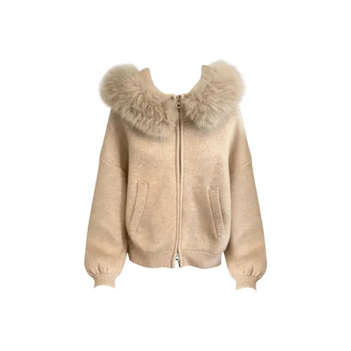 COVER TIME Кофейный Женский Свитшот