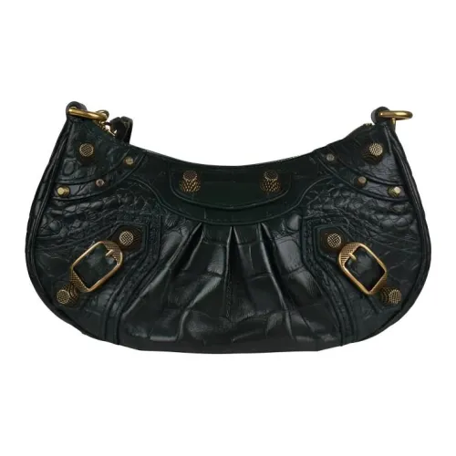 Balenciaga Cagole Сумка через плечо из кожи сумка на плечо женская зеленая