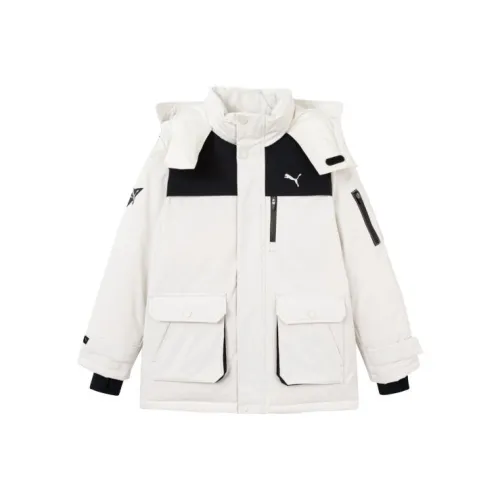 PUMA Белый Черный Тон 00319 Kids Пуховики