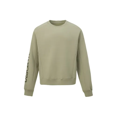 DESCENTE Трикотаж Круглый вырез Пуловер Дружественный к коже Термический Унисекс