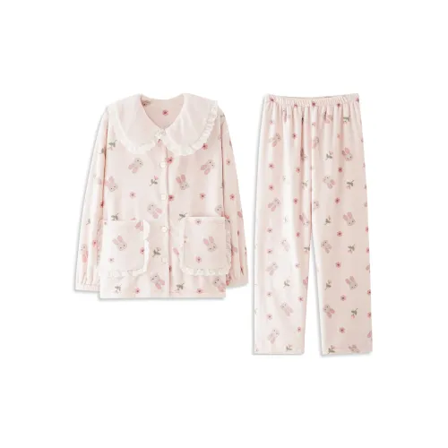 JINXU Розовый Женский Пижамный Комплект