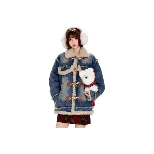 FLIM Синий Тон Женские Пуховики