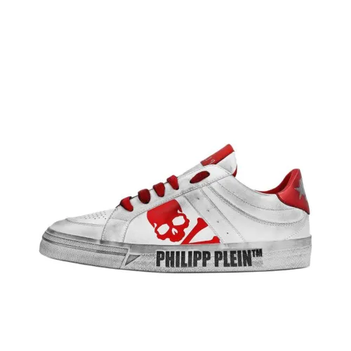 PHILIPP PLEIN Низкие кроссовки для скейтбординга унисекс красные белые