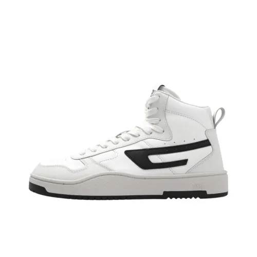 DIESEL S Ukiyo High Топ Скейтборд Кроссовки 4CM Мужской Белый