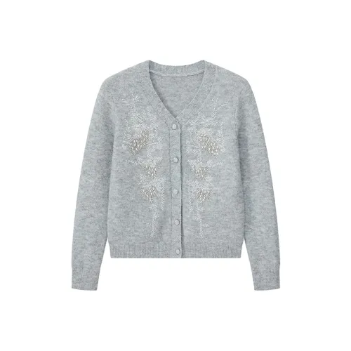 Ouyang Серый Женские Свитера