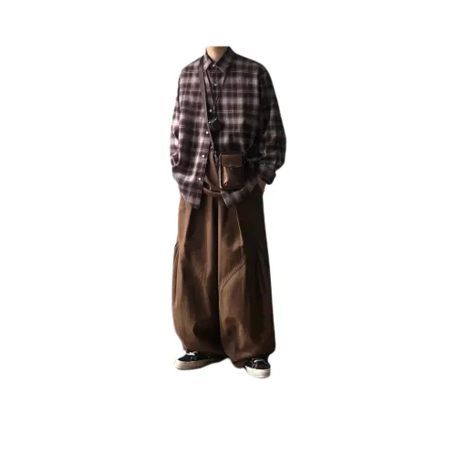 TONYBEAR Коричневый Красный Унисекс Рубашки