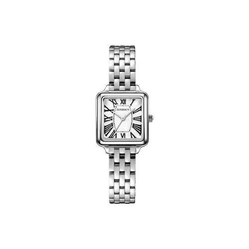 SUNMATE Кварцевый механизм стальной ремешок женские часы многоцветный циферблат