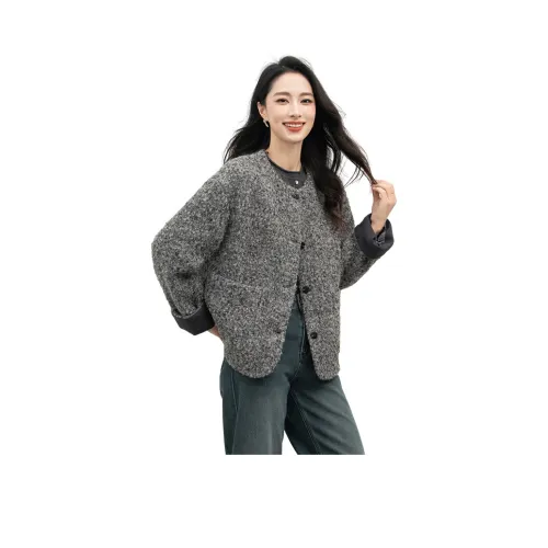 XIAFANNI Осенне-зимний бархат Feel пальто женское