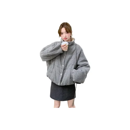 YOUSEKOO Серый Женский пуховик