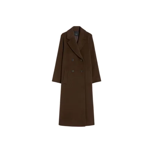 WEEKEND MaxMara Шоколад Женское Пальто