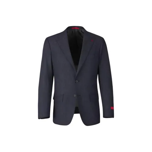 Isaia Midnight Blue Мужские Деловые Костюмы