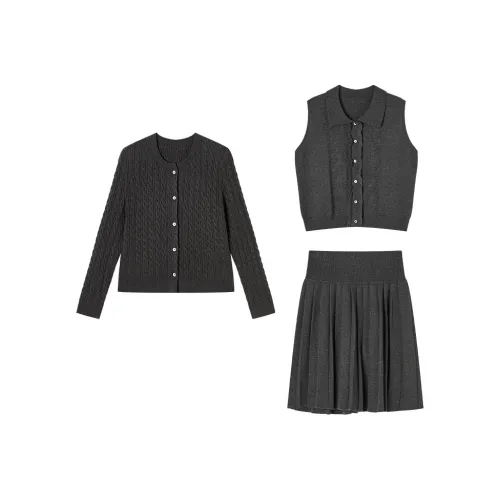 XIANGYING Лава Серый Женские Повседневные костюмы