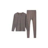 1946-Серый Кофейный Полосы