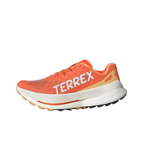 adidas Terrex Agravic Low Топ LIGHTSTRIKE Pro Double Layer Foam Middle Sole Беговые кроссовки Мужские Orange White