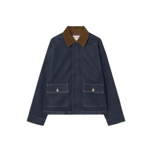 GUESS Blue Women's Denim Jackets GUESS Синий Женские Джинсовые Куртки