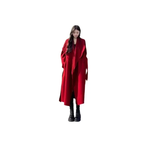 ZVJH Red Women's Coat ZVJH Красный Женский Пальто