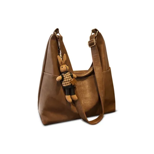 VINEY Сумка через плечо из синтетической кожи стандартная женская кофейного цвета