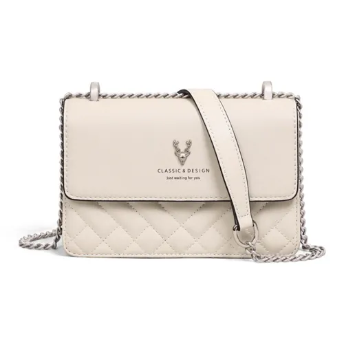 Younger Song Сумка через плечо из синтетической кожи стандартная женская цвет экрю