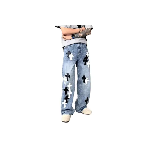 PISYPOX Blue Unisex Jeans PISYPOX Синий Унисекс Джинсы