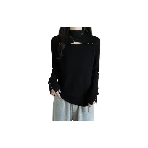 GUOZHEN Черный Женский Трикотаж