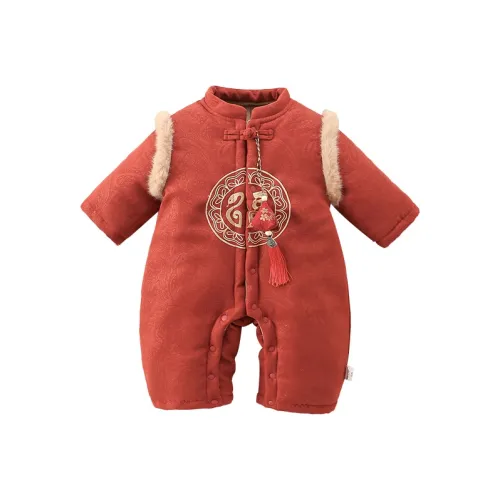 Деревянные дома Комбинезоны и ползунки Красный Младенец и малыш
