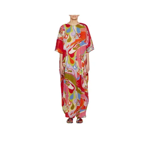 EMILIO PUCCI Длинное платье с длинными рукавами женское