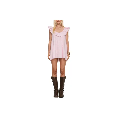 PRINCESS POLLY Мелодии Рюшечная Свитер-платье Мини Платье Без рукавов Женское