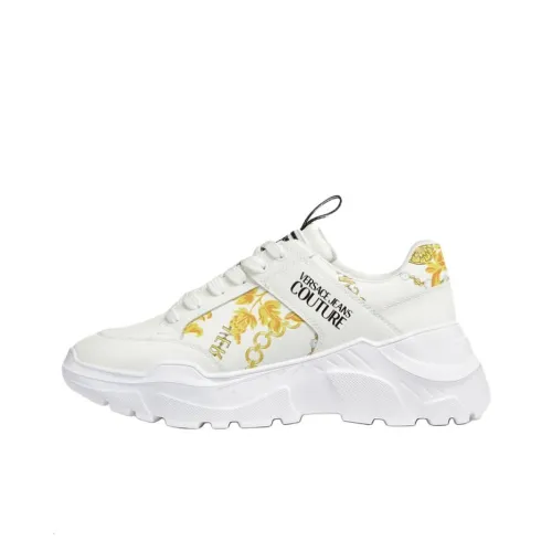 VERSACE JEANS COUTURE Цепь Couture Low Топ Повседневная обувь Мужская Белая