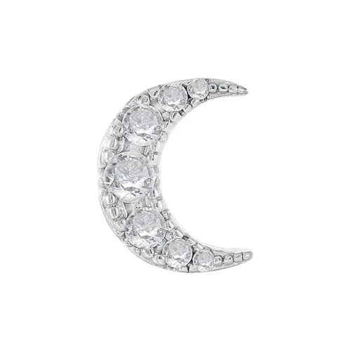 MISS XIA JWY Серьги-гвоздики из меди с серебряным покрытием женские