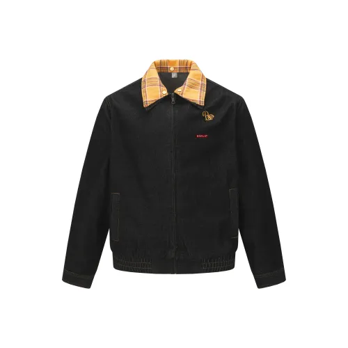 HOKLV Черный С подарками Съемный Застежка-липучка Унисекс Джинсовые куртки