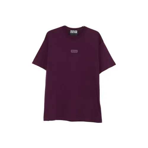 VERSACE Темно-фиолетовые Красные Мужские T-рубашки