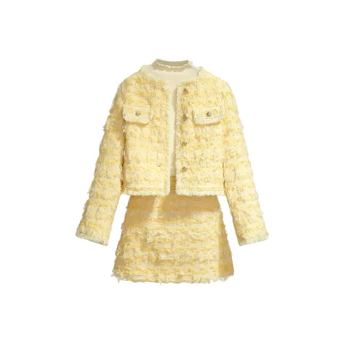 DITB Желтый Женские Комплекты с Юбкой