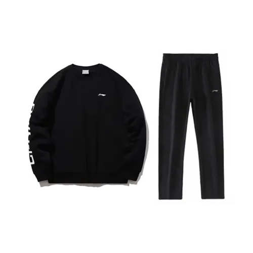 Лайнер Повседневная Спортивная Одежда Унисекс Черный + Черный