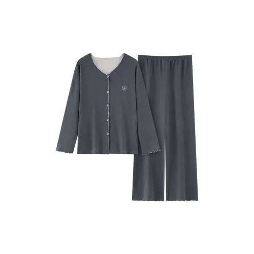 XIAFENYAN Dark Gray Women's Pajama Sets XIAFENYAN Темно-серый женский пижамный комплект