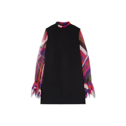 EMILIO PUCCI Длинное платье с длинными рукавами женское