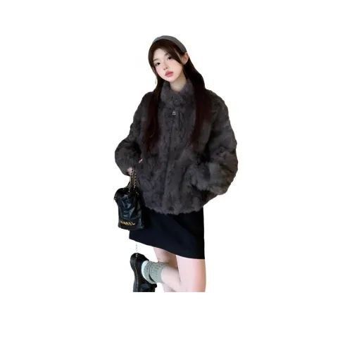 YOUSEKOO Бархат Feel Пальто Женское