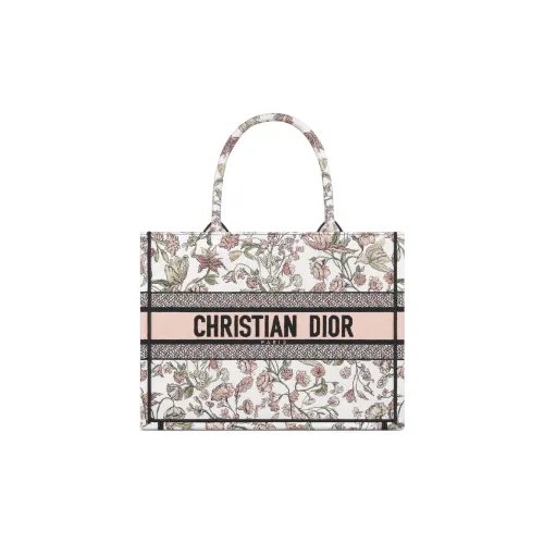 DIOR BookTote Хлопок с коровья кожа Сумка Средний Женские Розовый