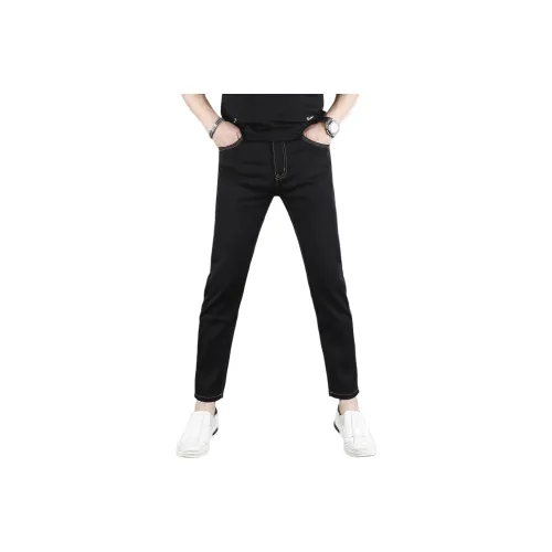 CHAOZHANGGUI Мужские черные джинсы