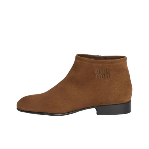 MIU MIU Ботильоны Женские Коричневый