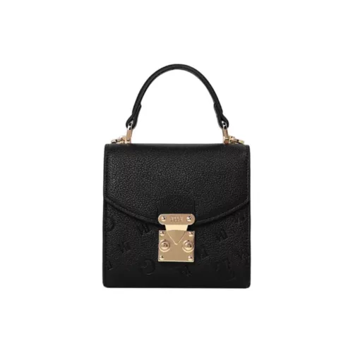 ELLE Синтетическая кожа Сумка через плечо Мини Женская Классическая Черная Серо-слоновая