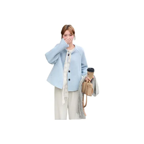 MEXICAN Светло-синий Женский Пальто