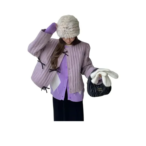 YOUSEKOO Фиолетовый Женские пуховики