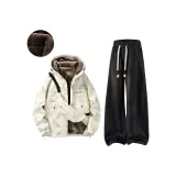 Мультяшный белый + черный [с флисовой подкладкой]