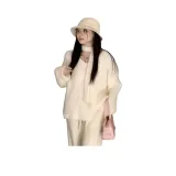 Шарф цвета экрю